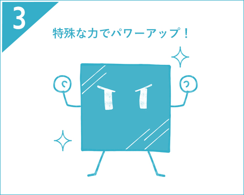 特殊な力でパワーアップ！